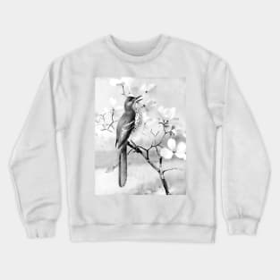 bird in profile eastern landscape Crewneck Sweatshirt